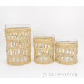 Papierowy zestaw Glass Cylinder Hurricane Candle